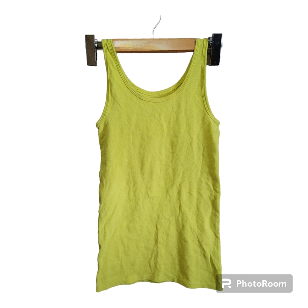 GEORGE Yellow Tank Top Size Small